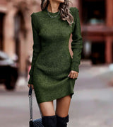Claudia | Stylish Ribbed Knit Dress