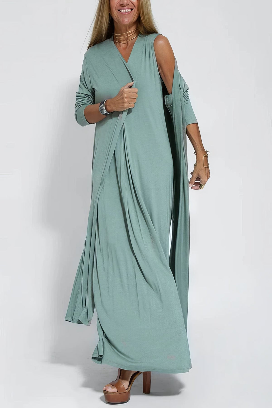 Ava | Stylish Elegant Jumpsuit with Cardigan